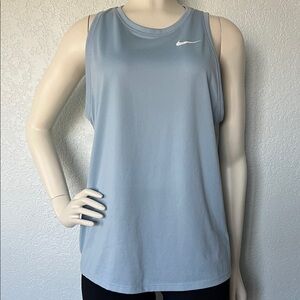 Nike Blue Muscle Tank Top Women’s Medium Loose Fit Sleeveless Athleisure
